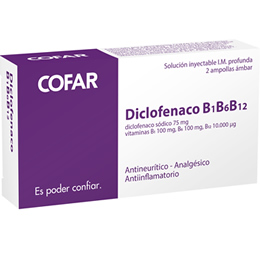 Diclofenaco B1 B6 B12
